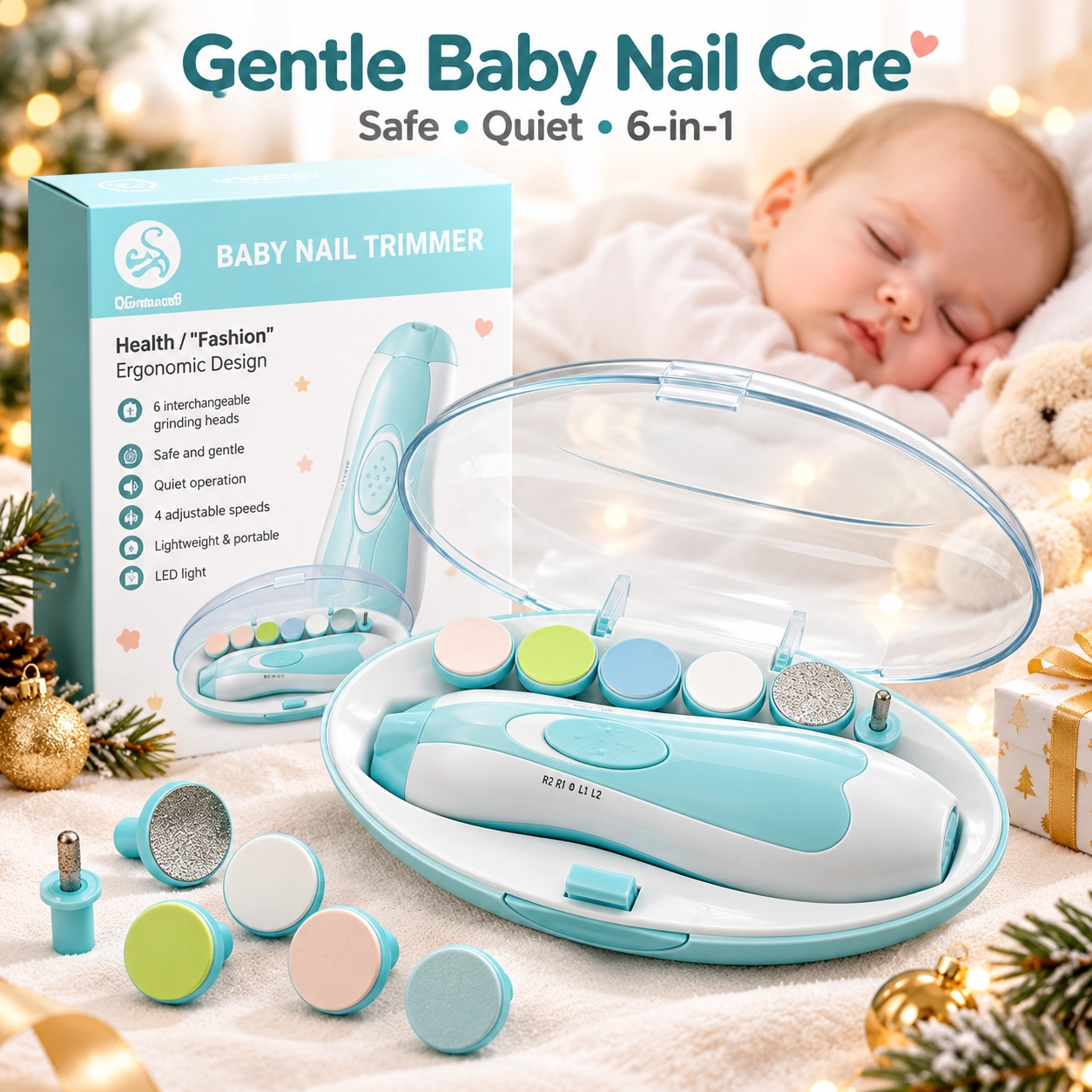 Spooksy™ GentleCare 6-in-1 Baby Nail Trimmer