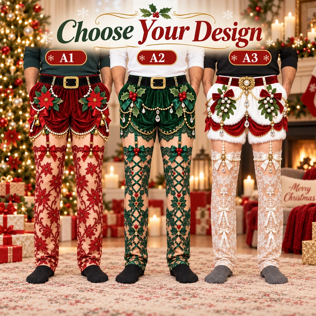 Spooksy™ Naughty Noel Christmas Pajama Pants
